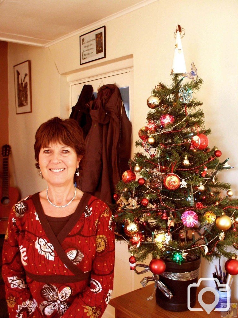 Janet and Christmas Tree