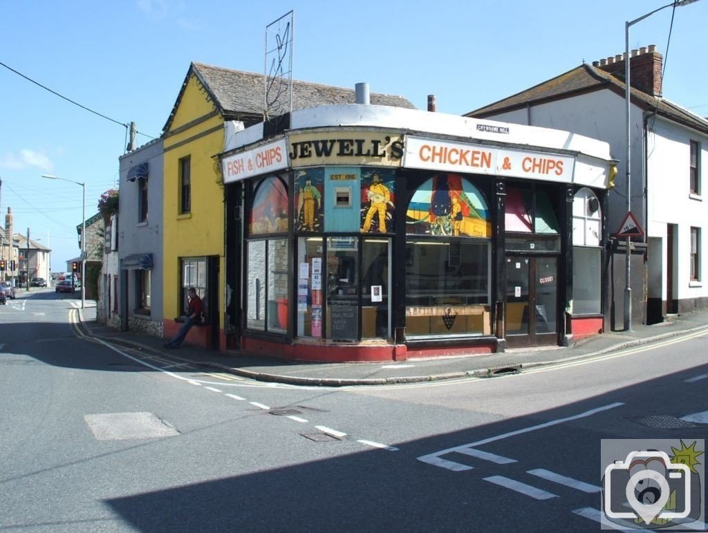 Jewell's Fish and Chip Shop, Chywoone Hill, Newlyn