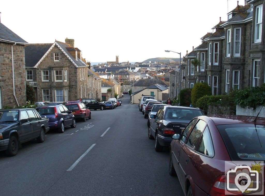 Lescudjack Road which leads finally to the bottom of town