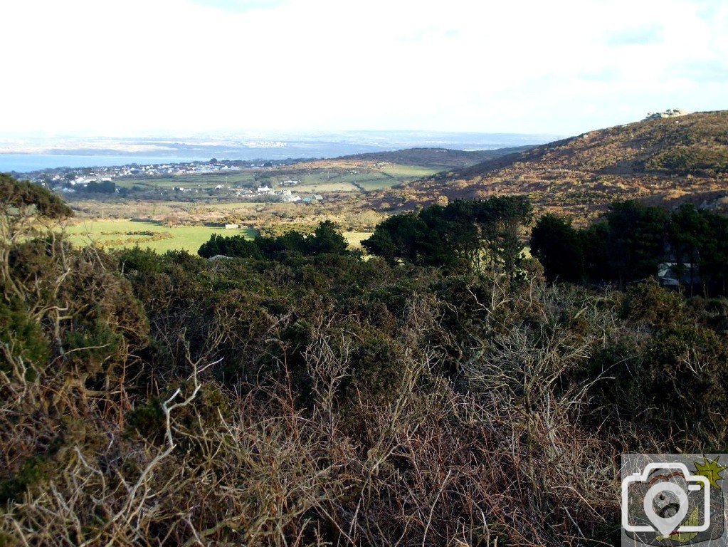 Little Trevalgan Hill - 10Feb10 - view to St Ives