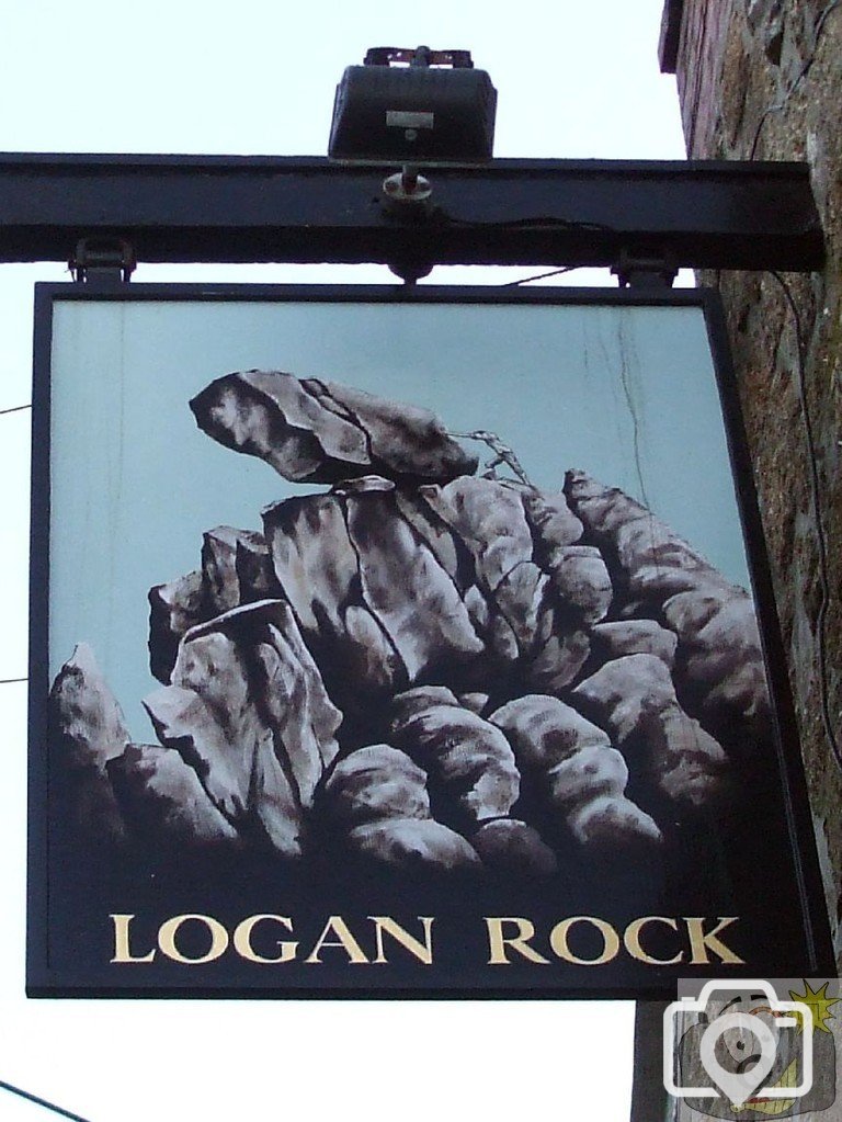Logan Rock Inn pub sign - 17th Jan., 2010