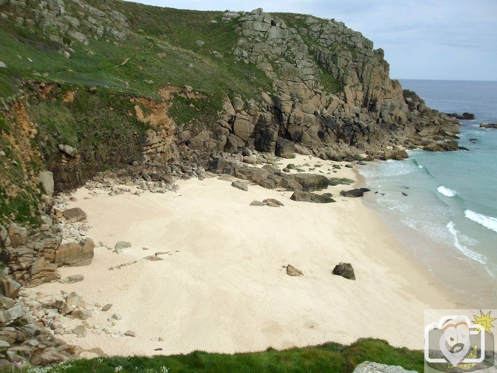 Looking back at Porth Chapel - 17May10