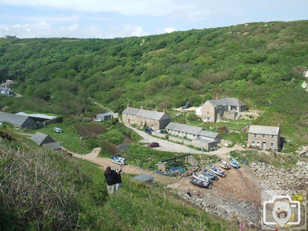 Looking back to Penberth Cove