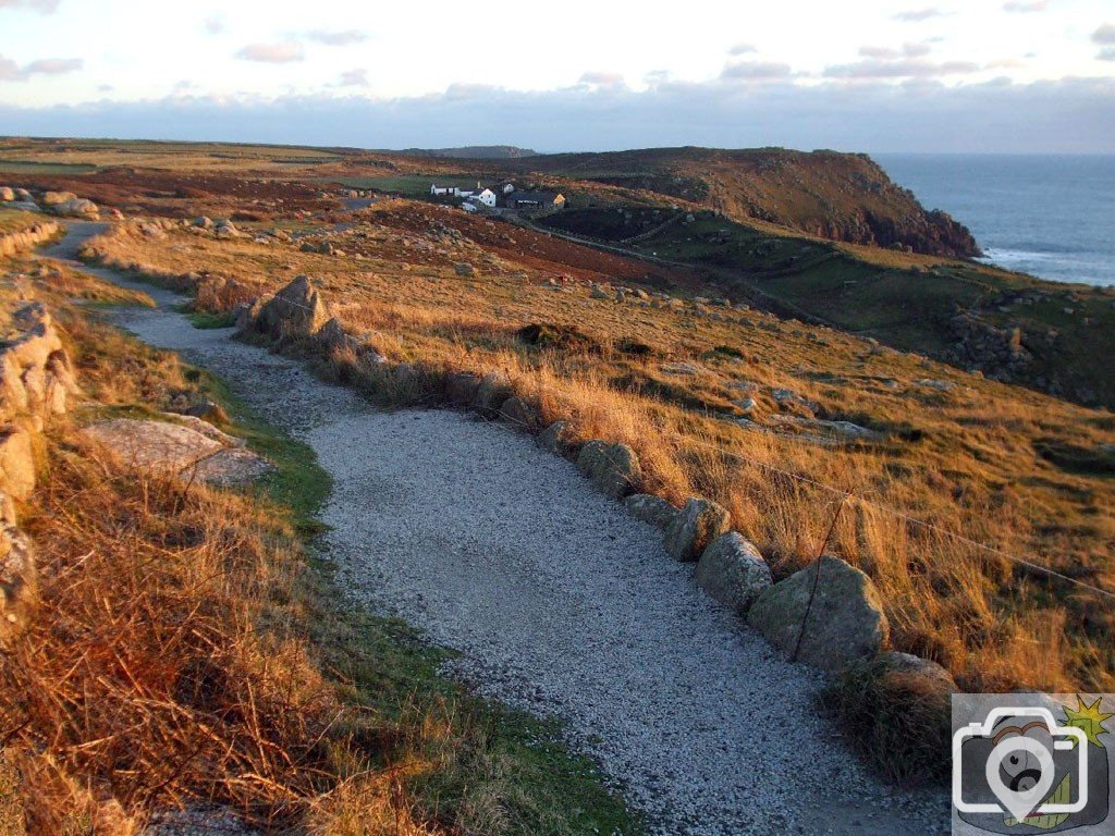 Looking towards Glebe Farm, Land's End - 12th Dec., 2009