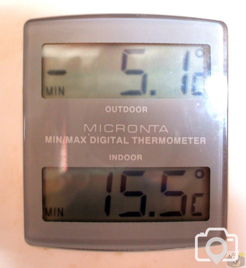 Minus 5.1 degrees C overnight: Tues-Wed, 6th-7th January, 2009