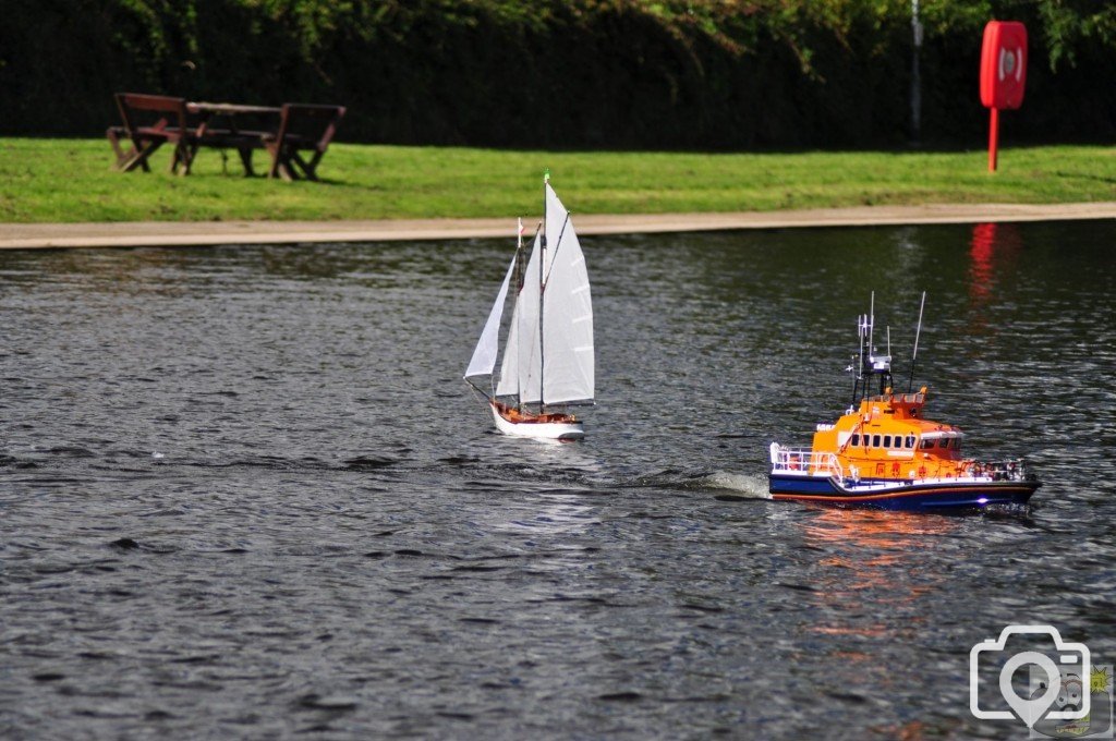 Model  boats.