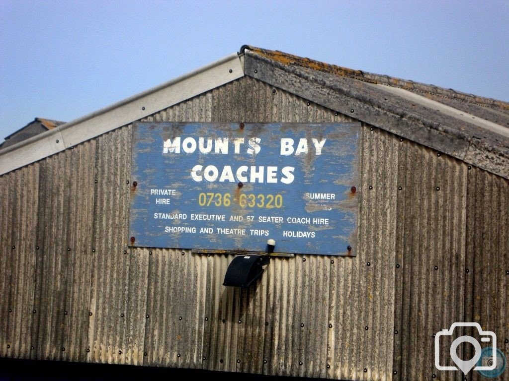 Mounts Bay Coaches Sign