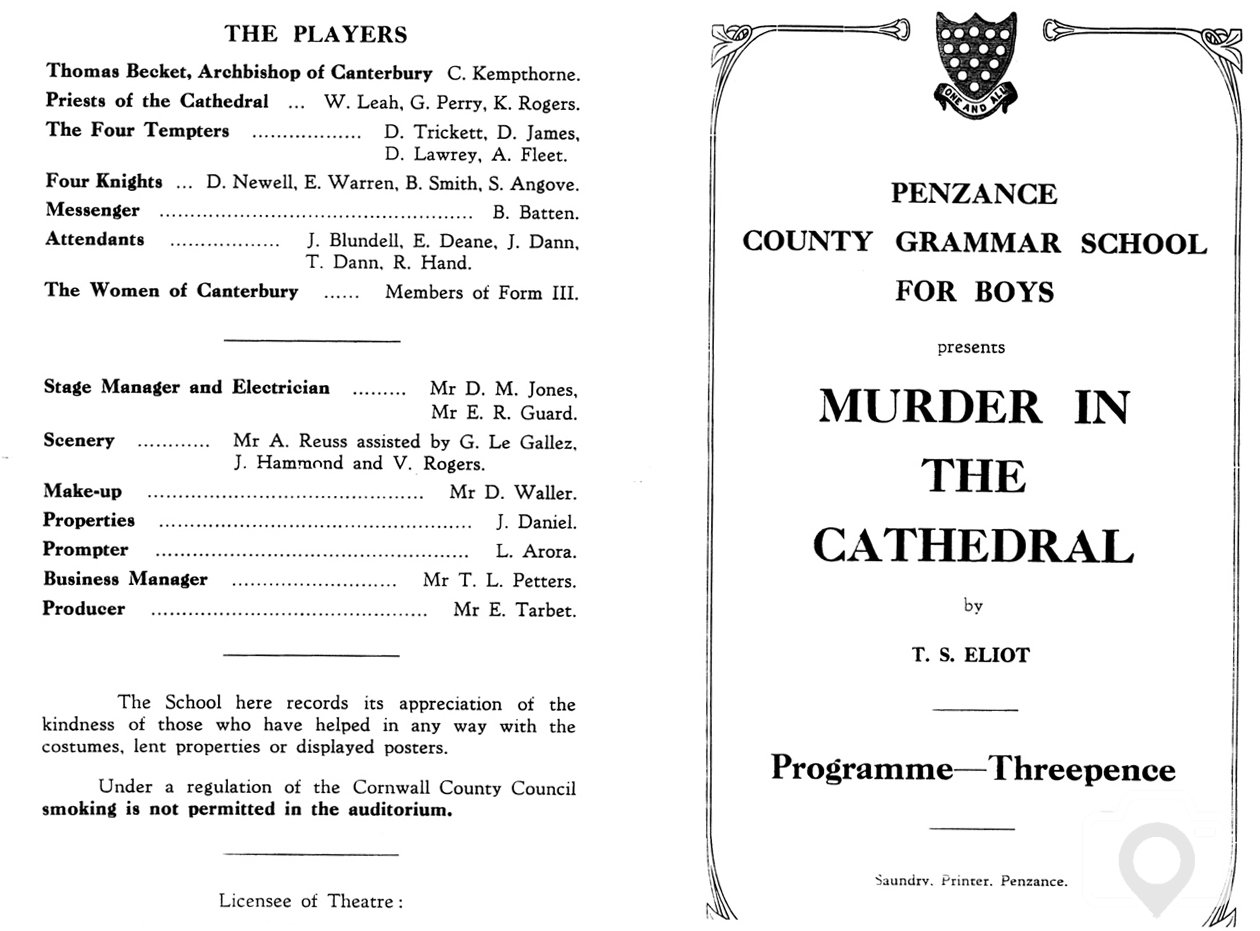 Murder in the Cathedral Programme 1951