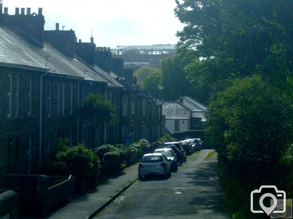 New Penwith College Block overlooking Rosevean Tce