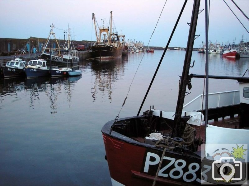 Newlyn Harbour - an evening oicture in 2004