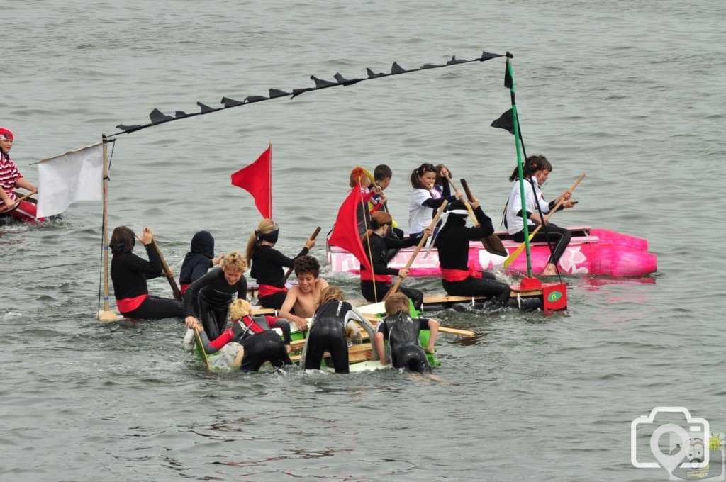 newlyn  raft  race.