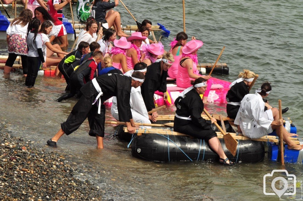 newlyn  raft  race.