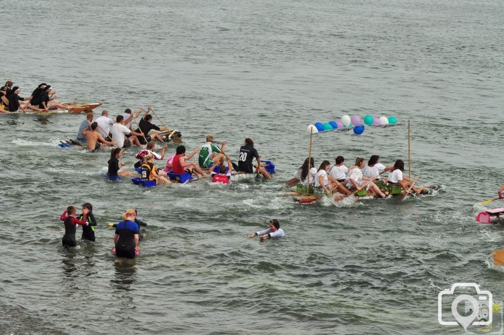 newlyn  raft  race.