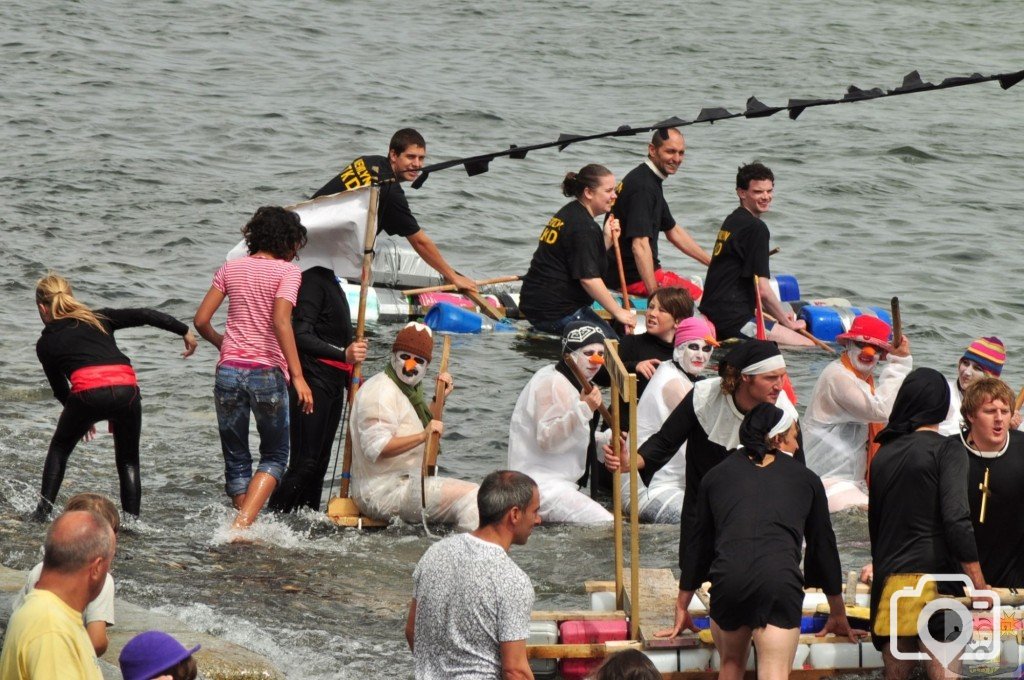 newlyn  raft  race.