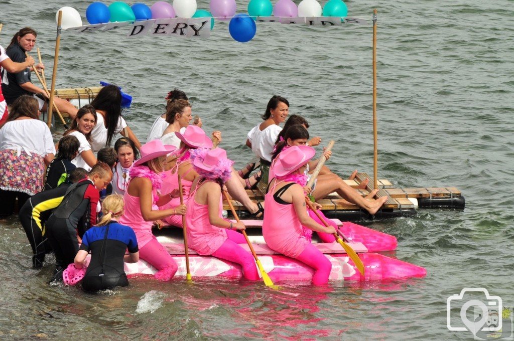 newlyn  raft  race.