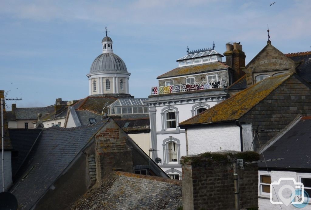 on a roof