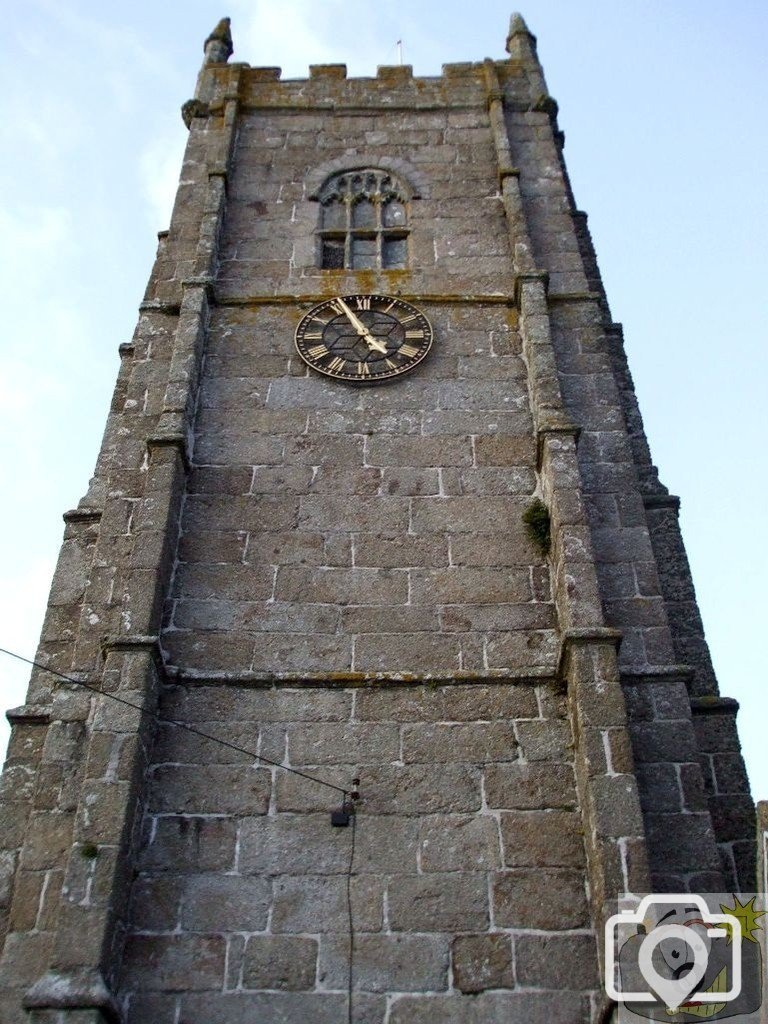 Paul Church tower, looking up.