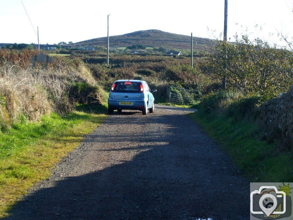 Pendeen Carn from Manor Farm lane - 24Oct10