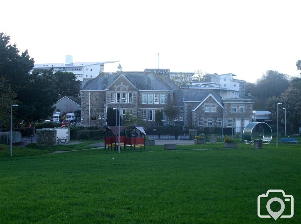 Penwith College behind Humphry Davy School - 10Nov10