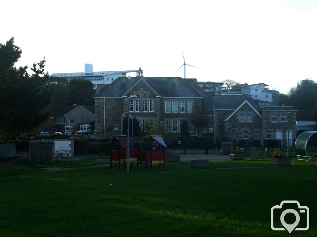 Penwith College behind Humphry Davy School - 10Nov10