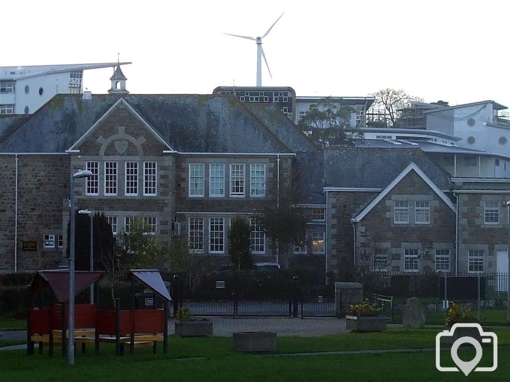 Penwith College behind Humphry Davy School - 10Nov10