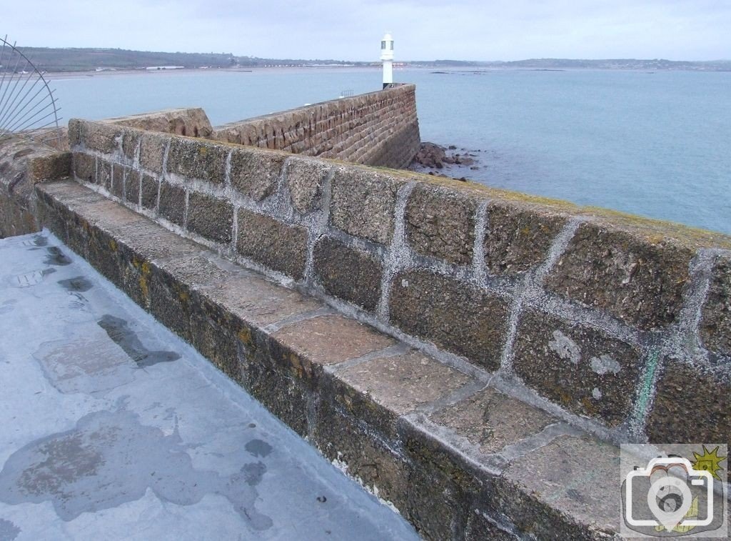 Penzance harbour wall 1861