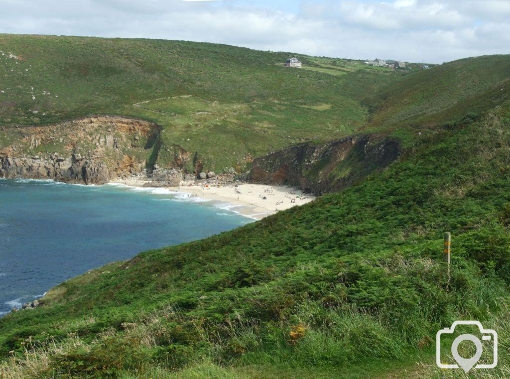 Portheras Cove in sight (17th Aug., 2009)