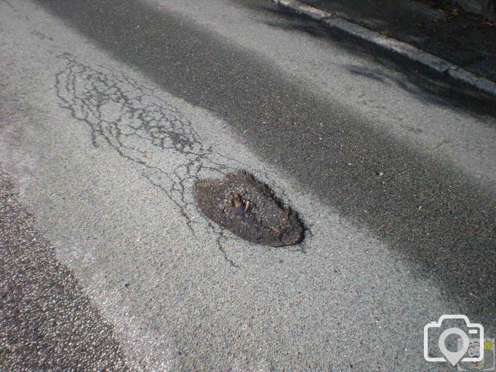 POTHOLE.    At  Penrose  terrace.