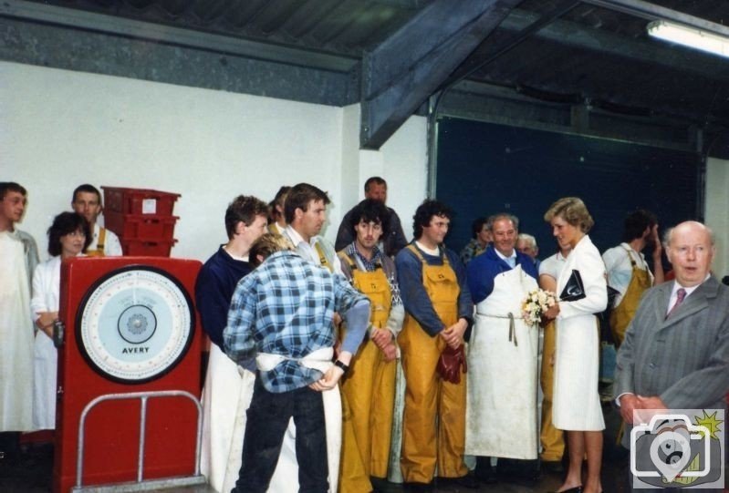 Princess Dianna Opening The Fish Market