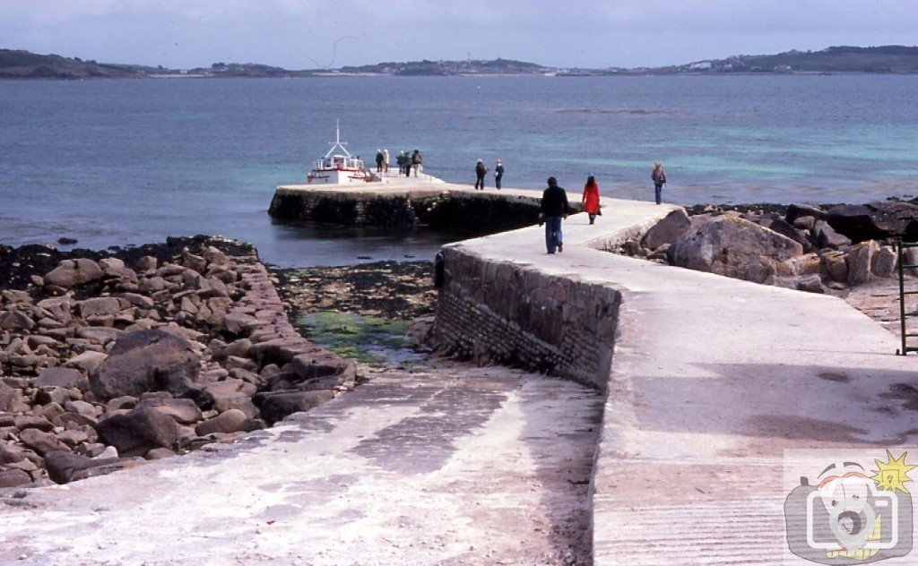 Quay for embarcation at low tide, Tresco, Scilly