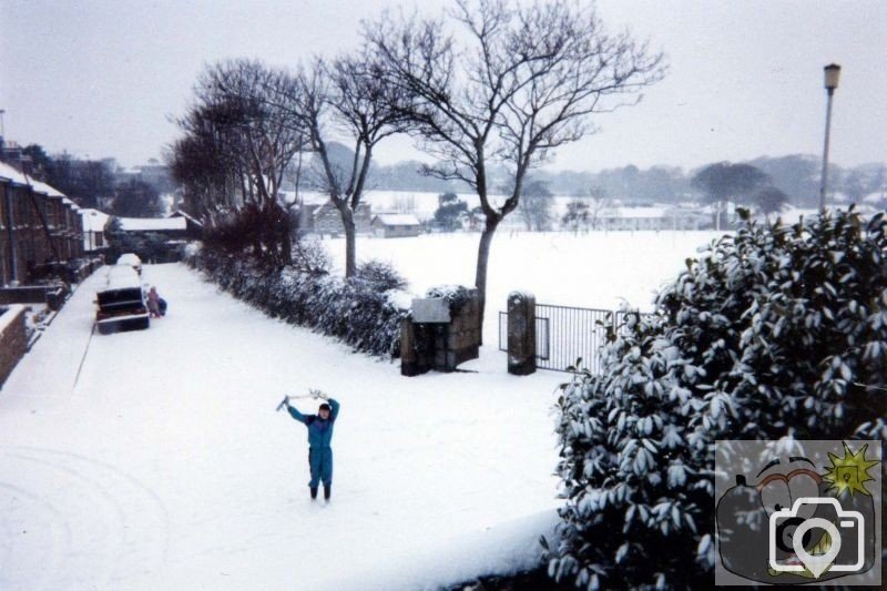 Rejoicing in Snow on the Rec