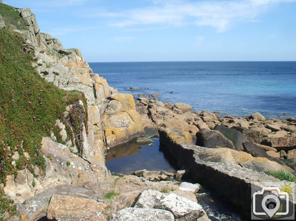 River runs to the sea, Penberth Cove