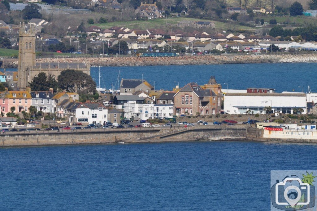 Scenes of Penzance taken from above Newlyn