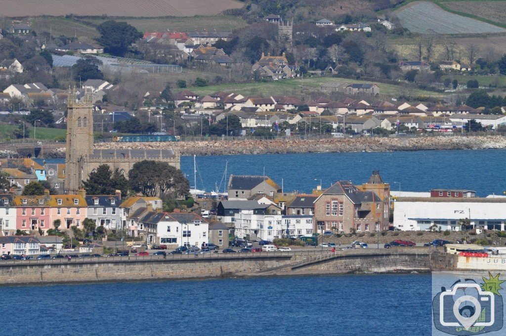 Scenes of Penzance taken from above Newlyn