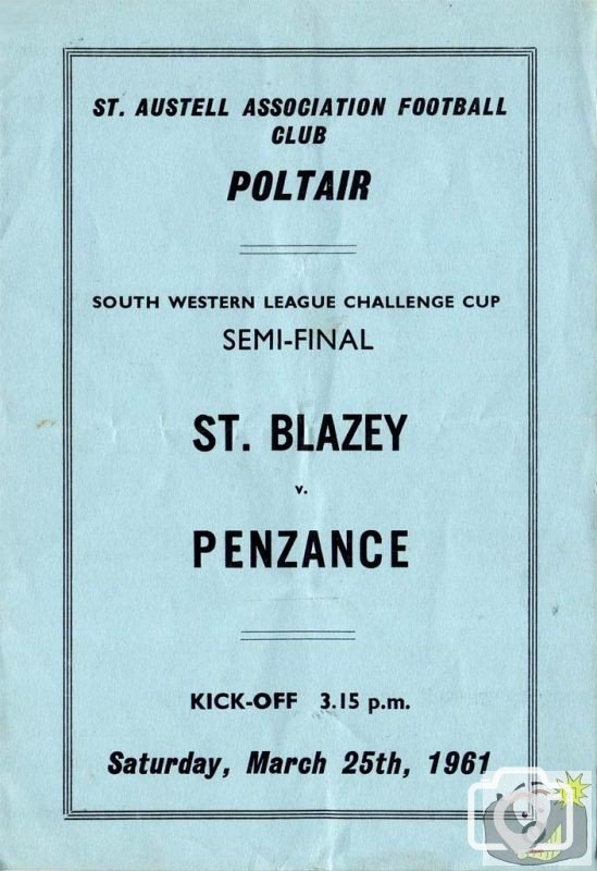 Semi-final of the Senior Cup, March 1961