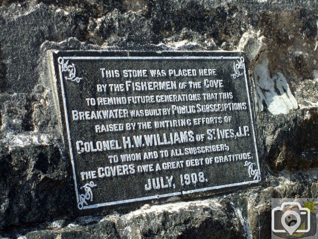 Sennen Cove Pier Plaque