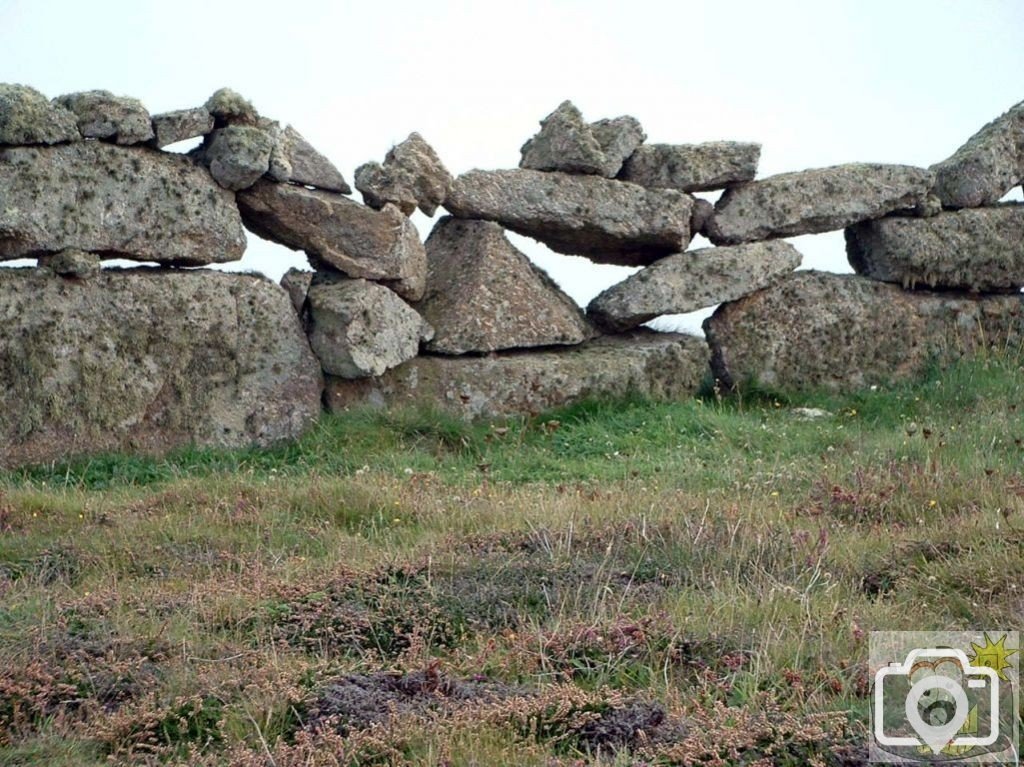 Stones on stones at near Gwennap Head and Porthgwarra