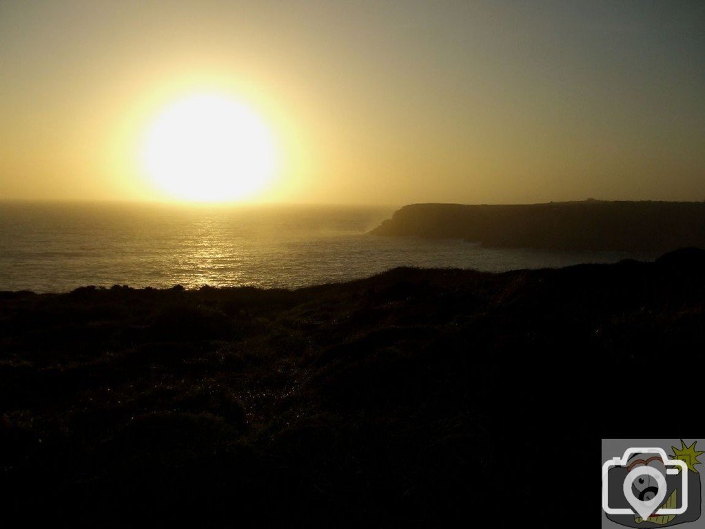 Sunday outing, 17th Jan, 2010: Sunset at Treen and Treryn Dinas (Logan Rock