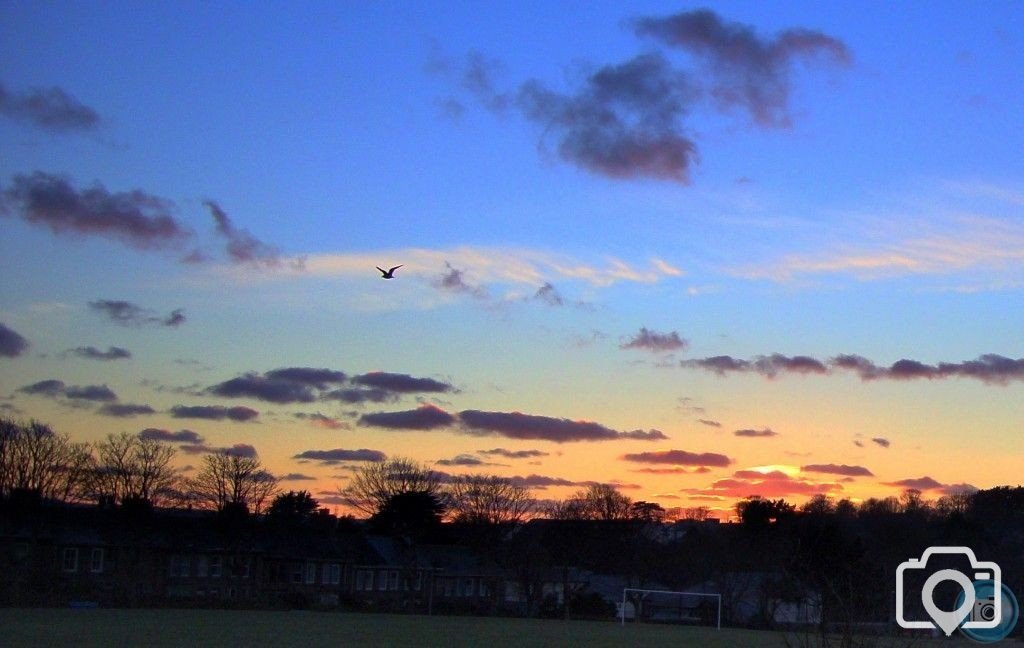 Sunset over the Rec