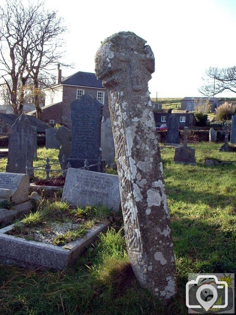 Tall wheel-headed celtic cross in Sancreed Churchyard