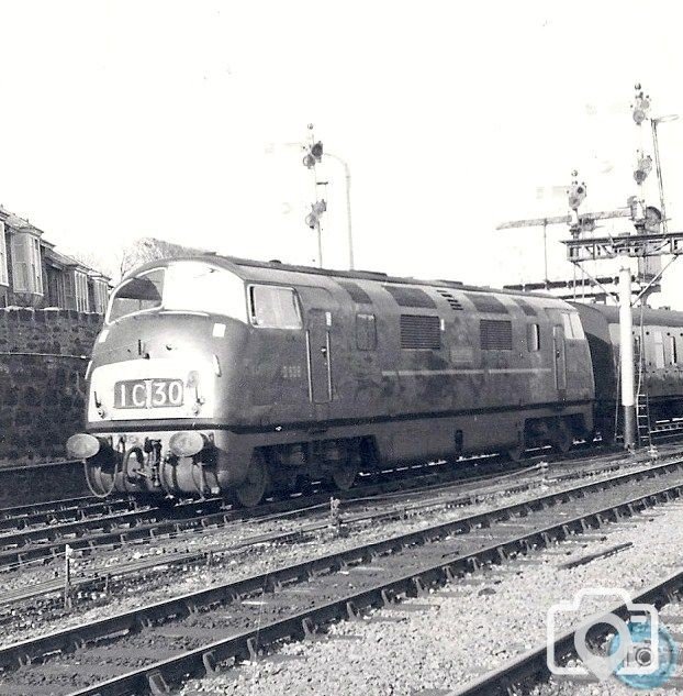 The Cornish Riviera Express arrives at Penzance