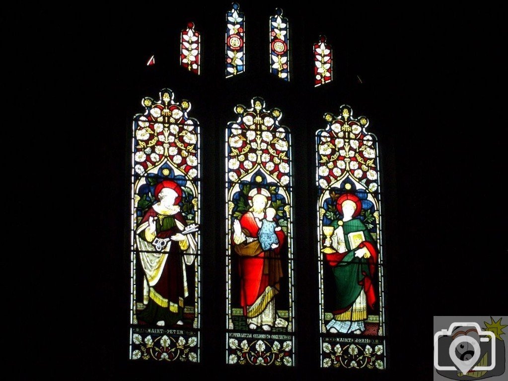 The east window of the nave at St Levan's Church - 17May10