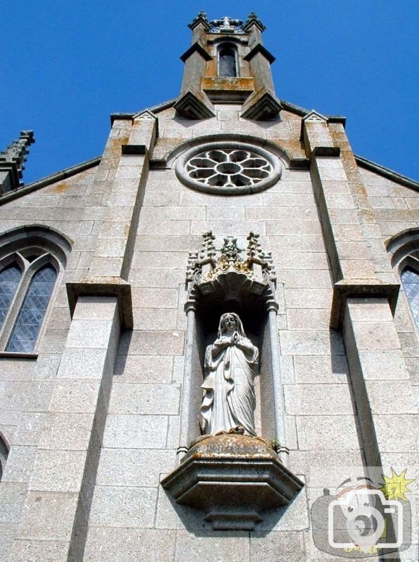 The facade of the R.C. church in Penzance