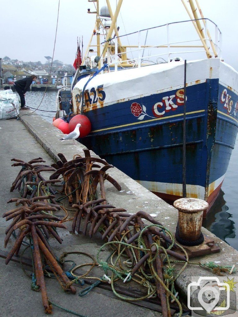 The Fish Market quayside - Newlyn -17Mar10