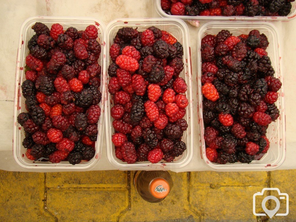 The local Tuesday/Friday fruit and veg market