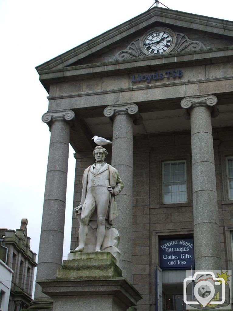 The Market House and Davy Statue