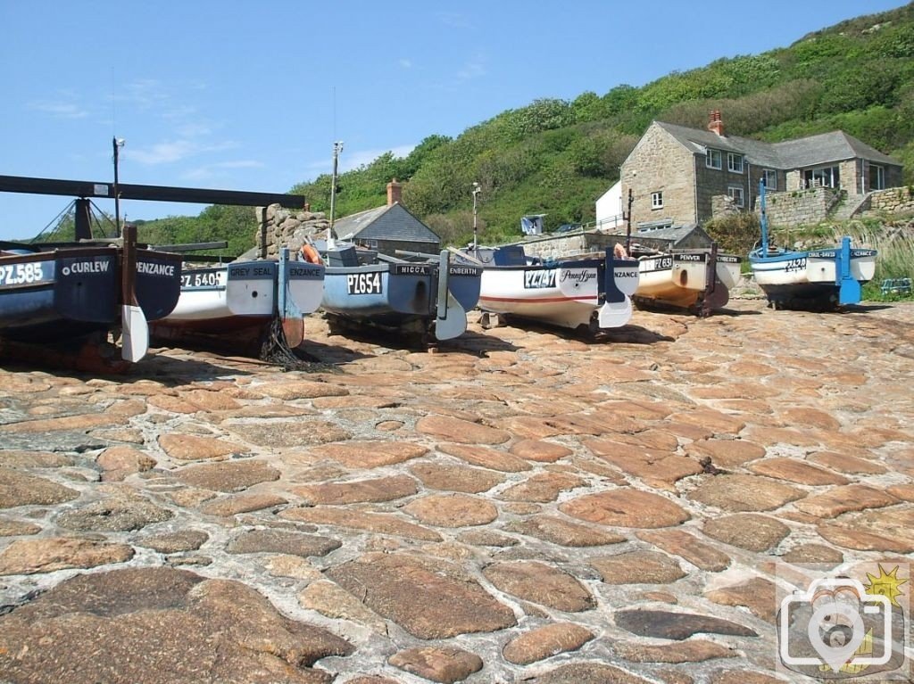 The restored winch, Penberth Cove