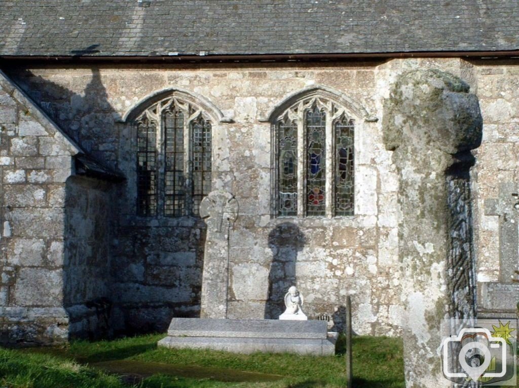 The side of the church at Sancreed