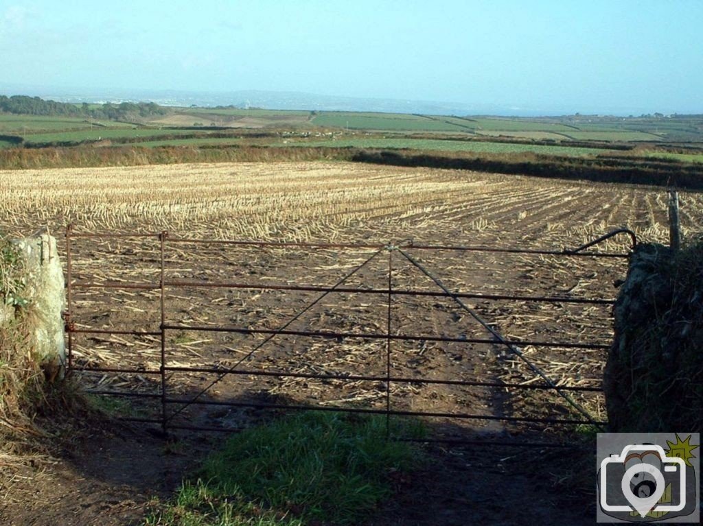 View across field from Sancreed's Beacon Estate