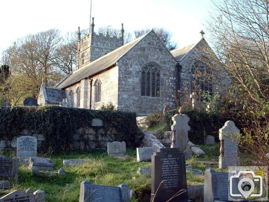 View from the Cemetery of the hindside of Saint Credan's Church